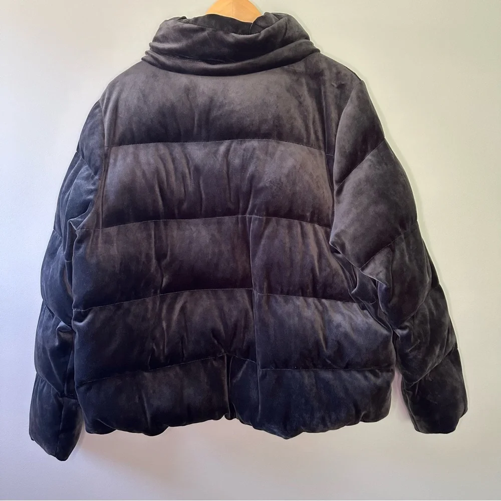 Abercrombie & Fitch Dark Gray Puffer Jacket - Picture 3 of 5